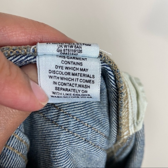 We The Free Denim Zip Up Skirt 28 - Picture 6 of 8